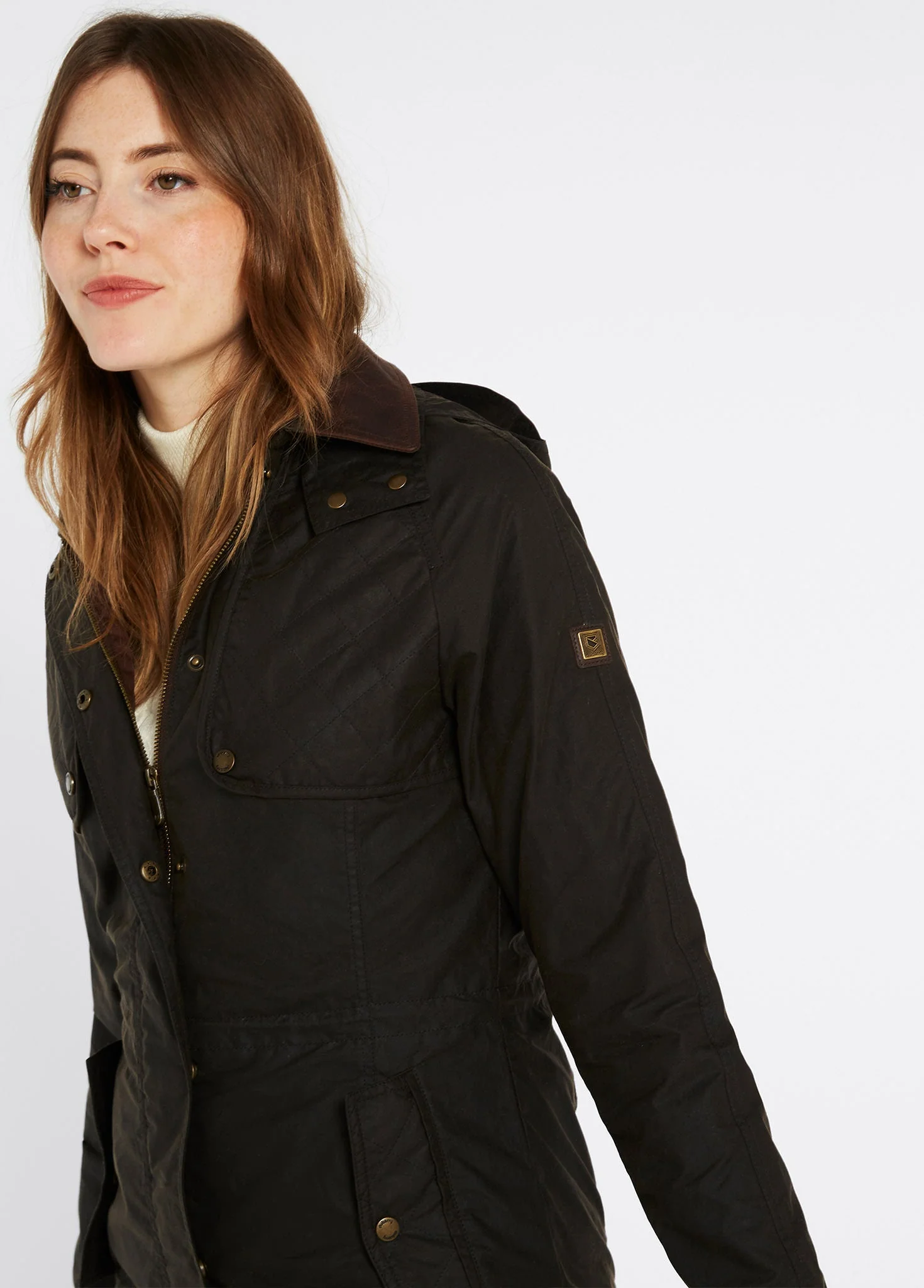 Radford Ladies Wax Jacket - Verdigris - Image 5