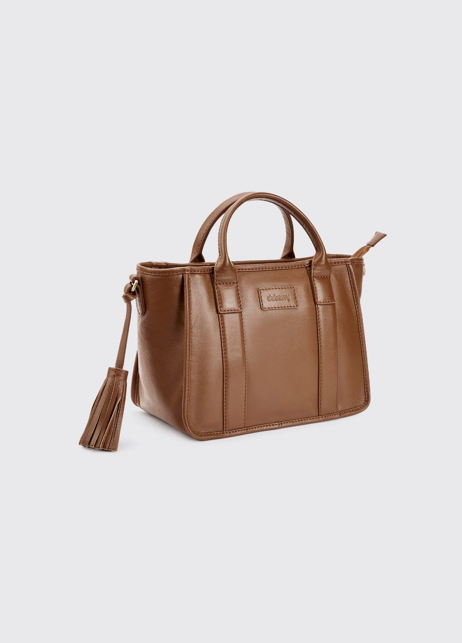 Ramelton Medium size leather handbag - Caramel - Image 4