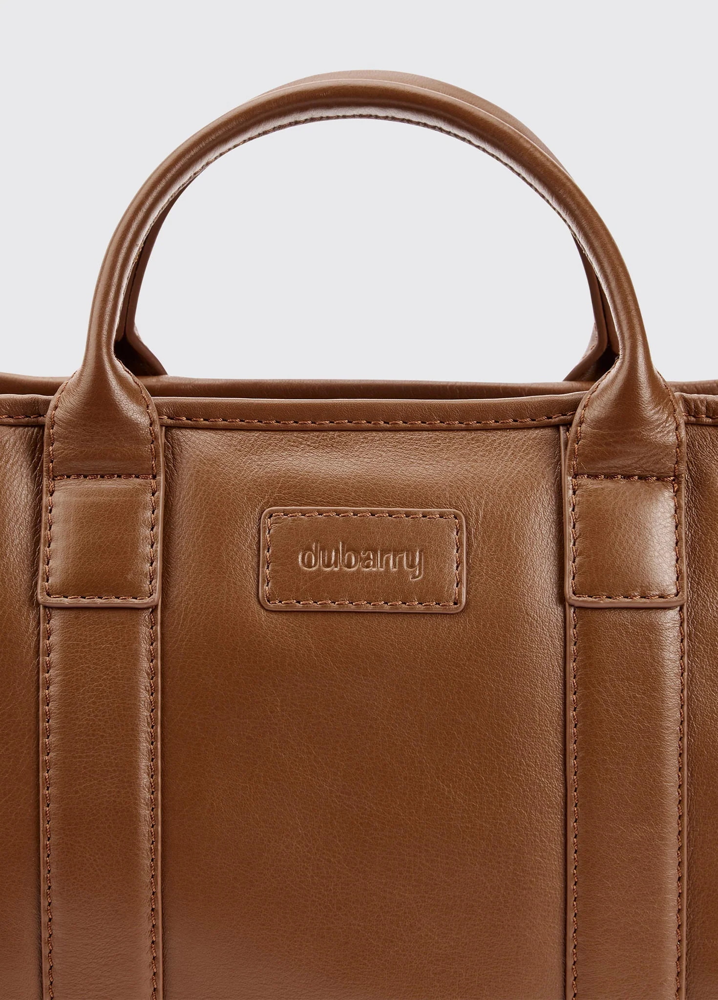 Ramelton Medium size leather handbag - Caramel - Image 5