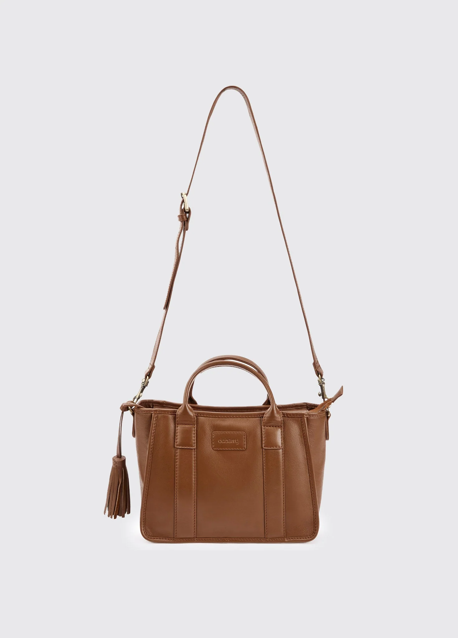 Ramelton Medium size leather handbag - Caramel - Image 7
