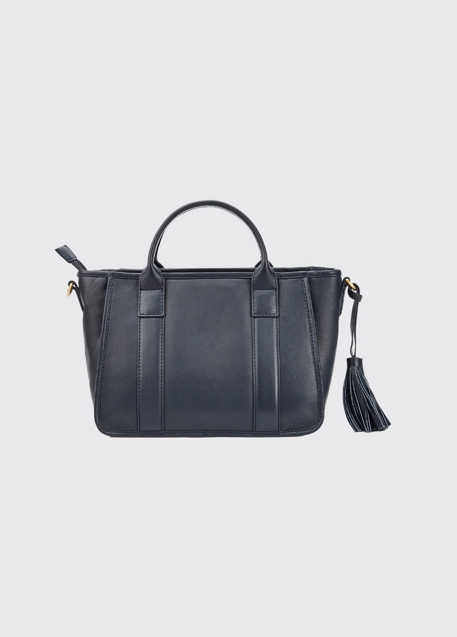 Ramelton Medium size leather handbag - Navy - Image 3