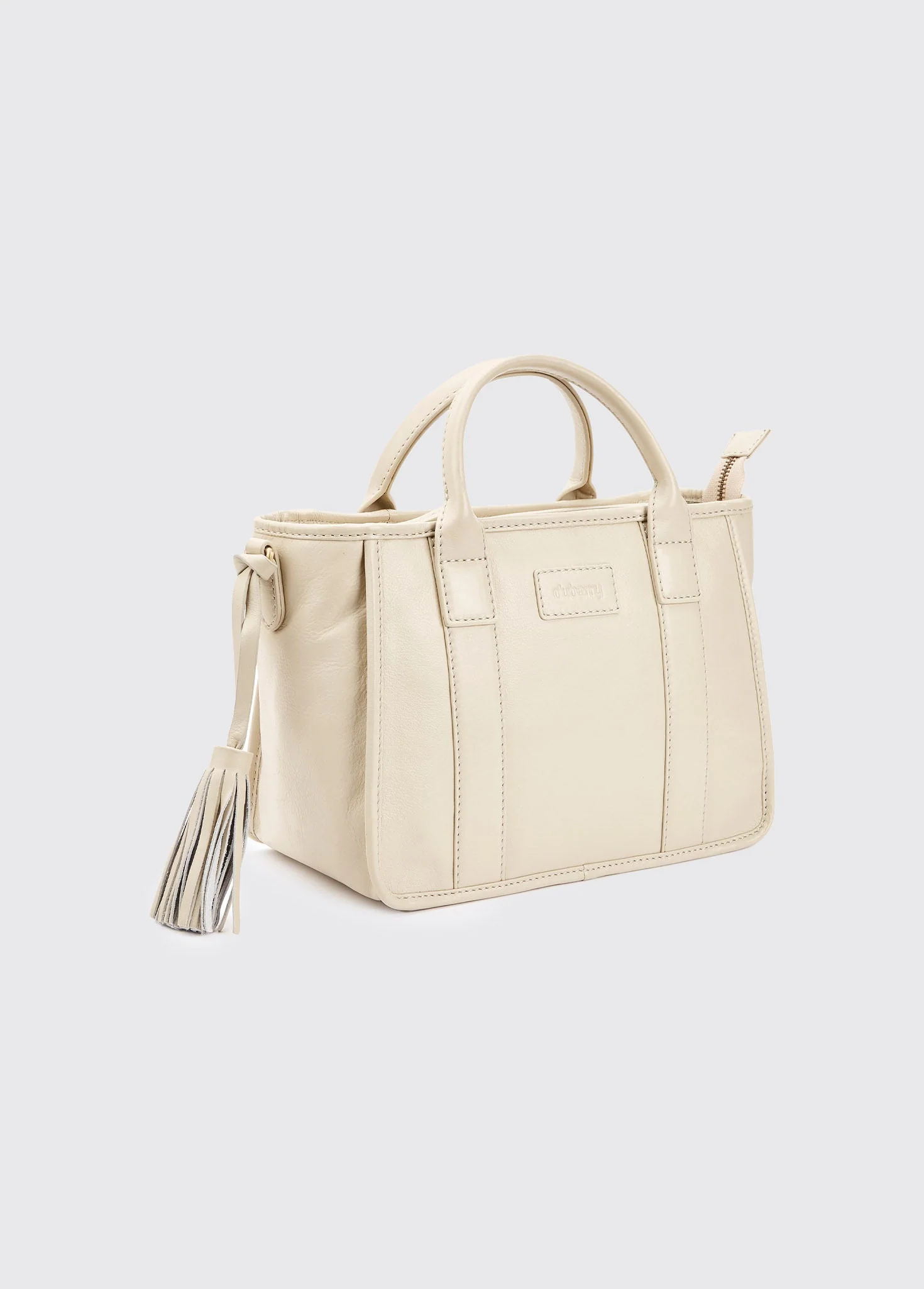 Ramelton Medium Size Leather Handbag - Oyster - Image 5