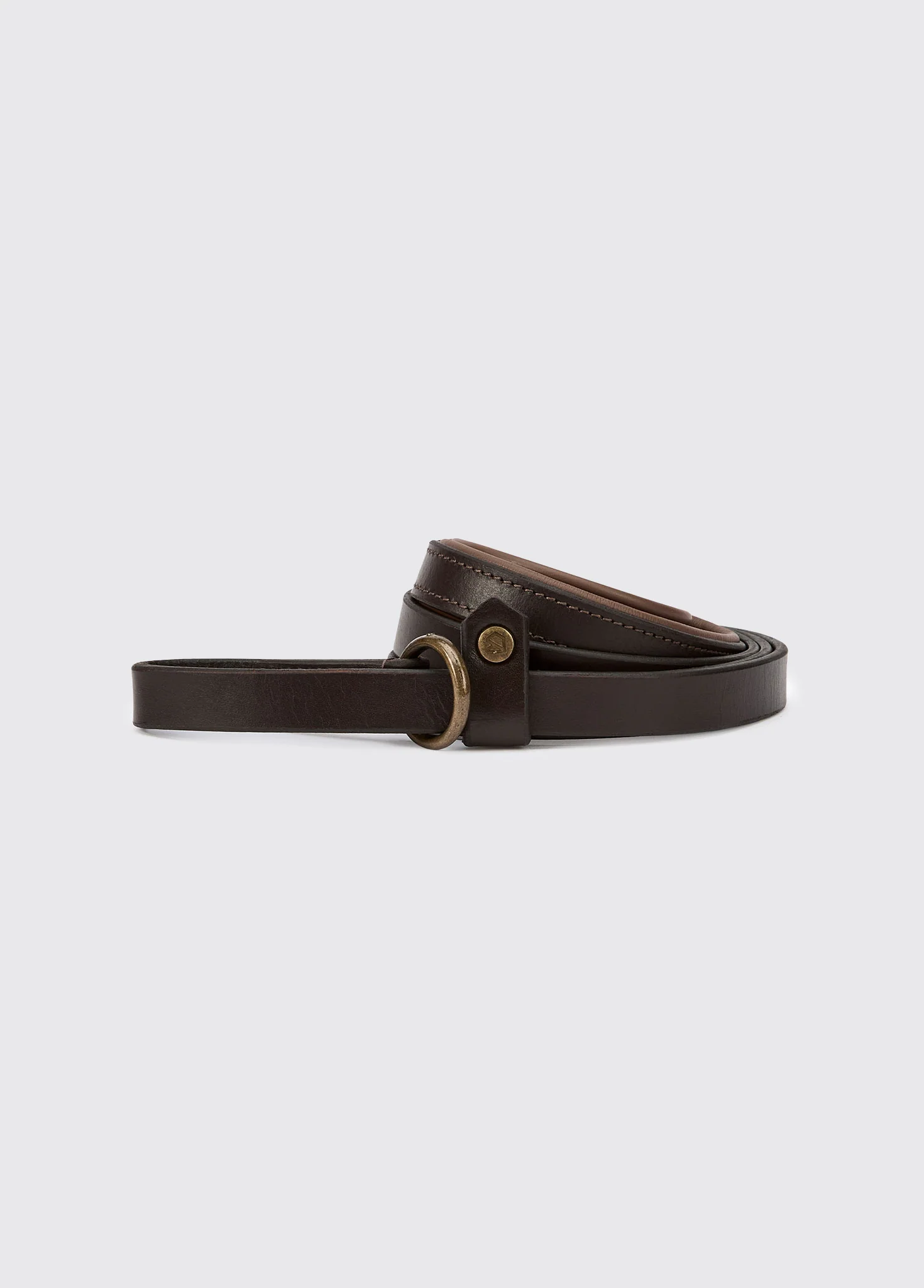 Riley 5ft Leather slip lead - Mahogany