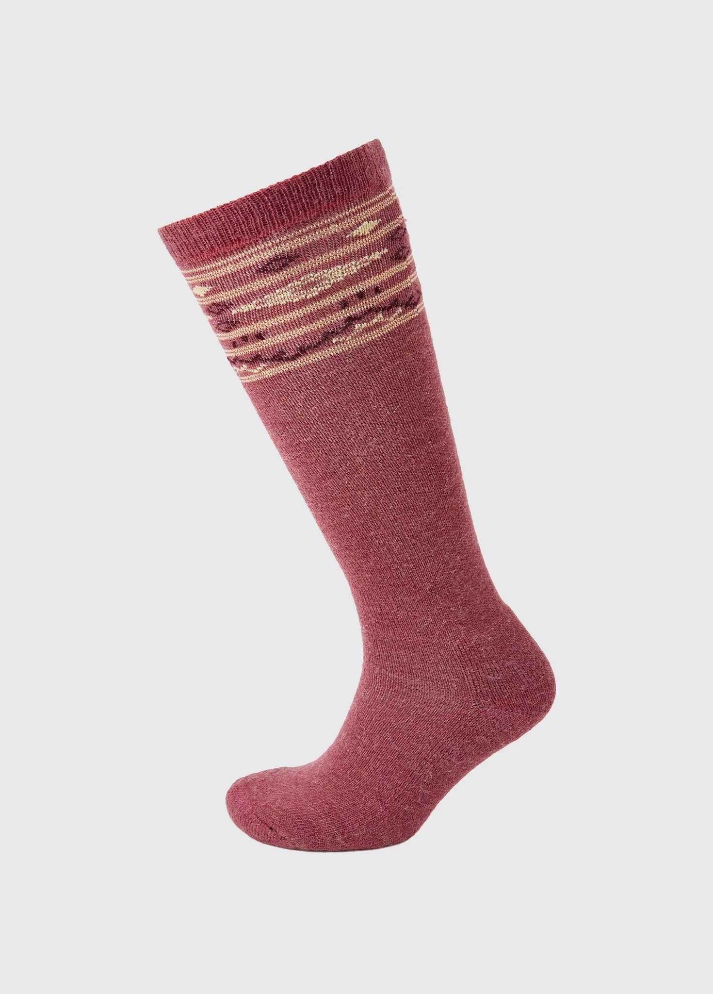Rolestown Fair Isle Alpaca socks - Clover - Image 2