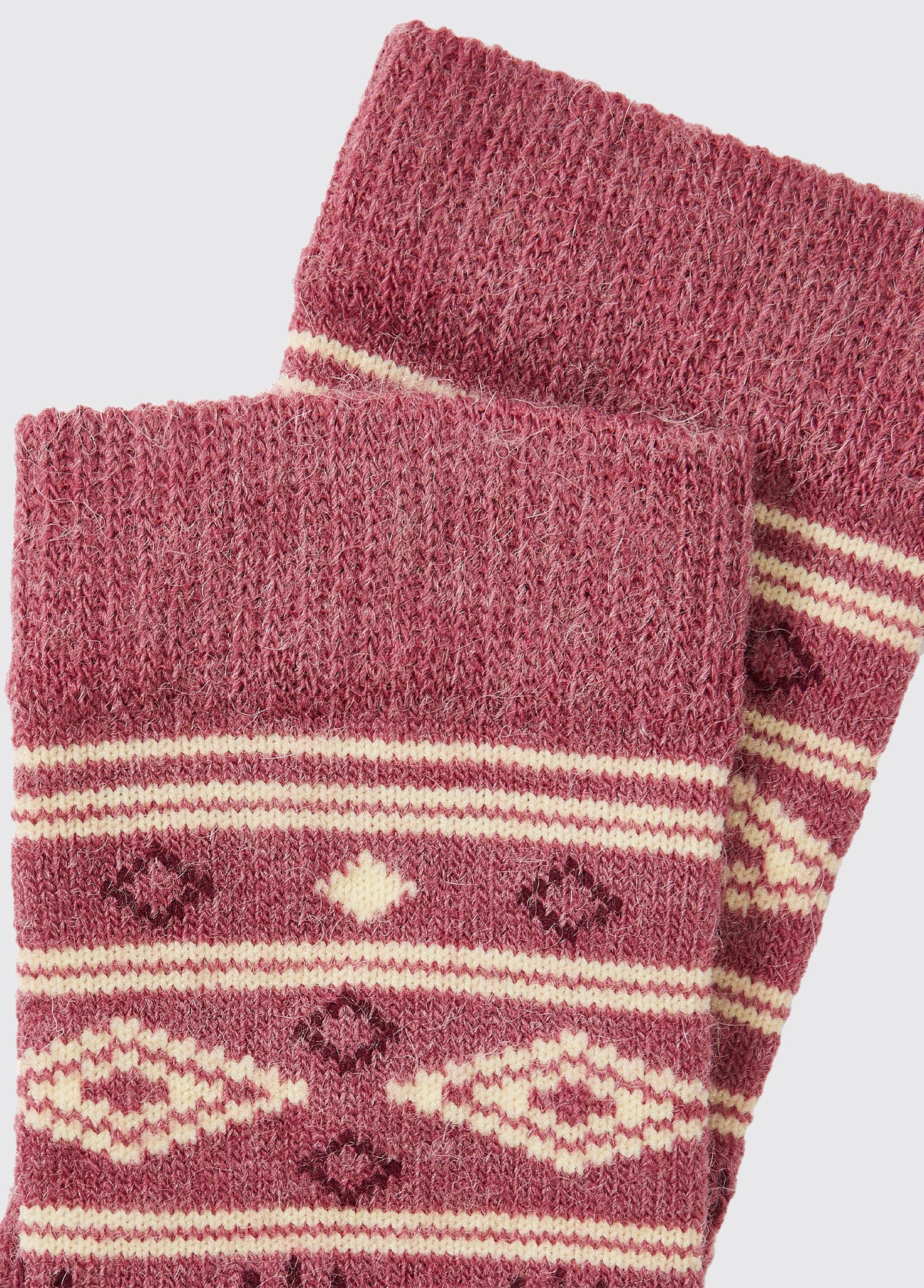 Rolestown Fair Isle Alpaca socks - Clover - Image 5