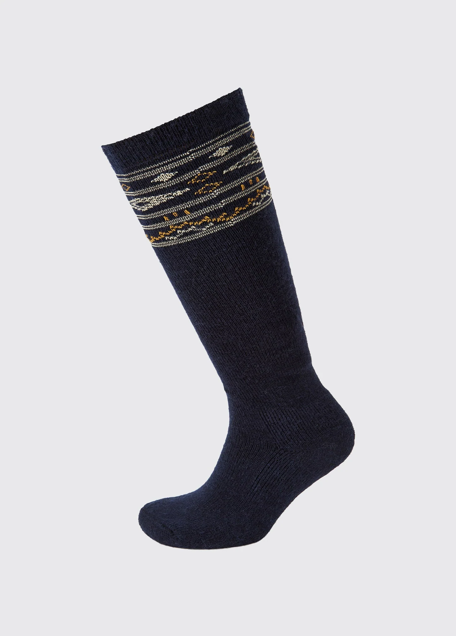 Rolestown Fair Isle Alpaca socks - Navy - Image 2