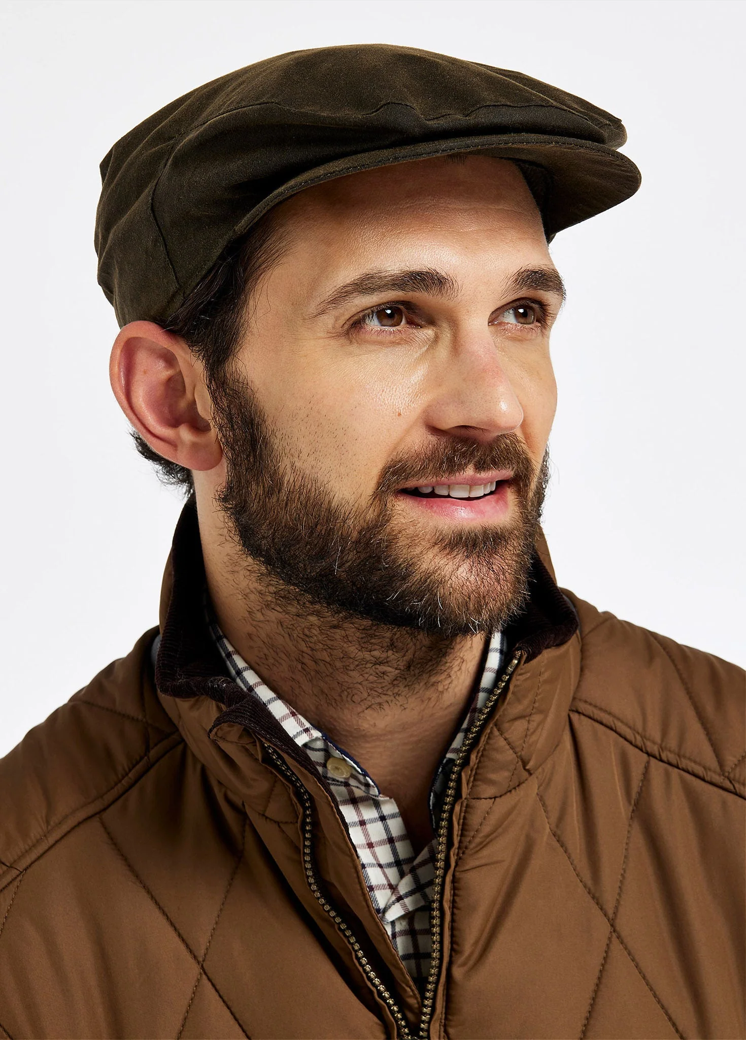 Rossmore Wax Cotton Cap - Olive - Image 2