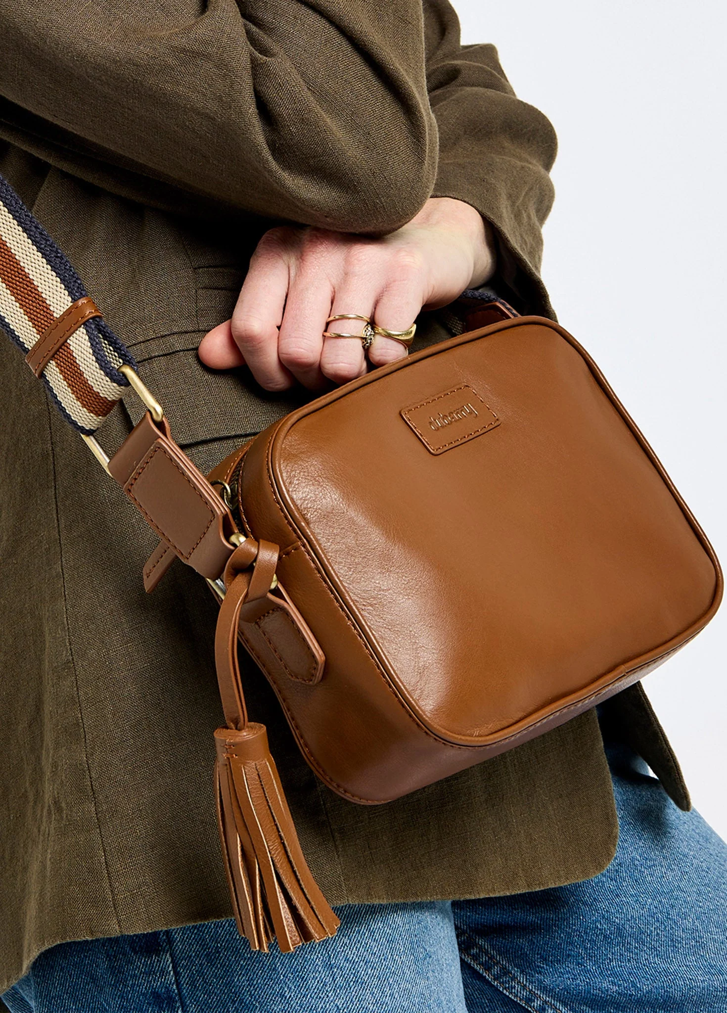 Rostrevor Ladies Cross Body Bag - Caramel - Image 3