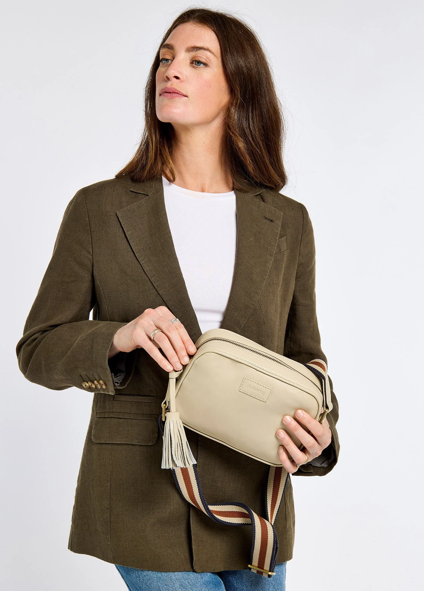 Rostrevor Ladies Cross Body Bag - Oyster - Image 3