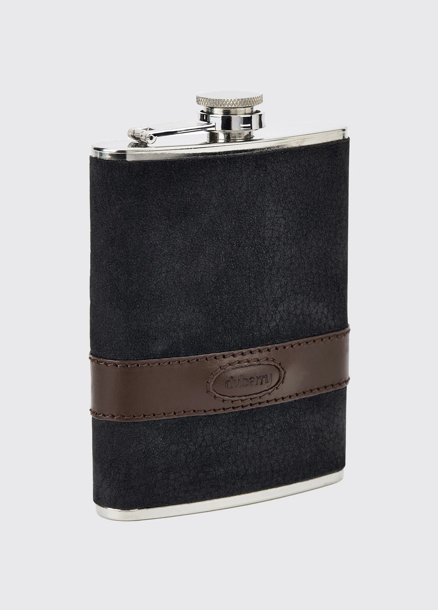 Rugby Mens Hipflask - Black/Brown - Image 4