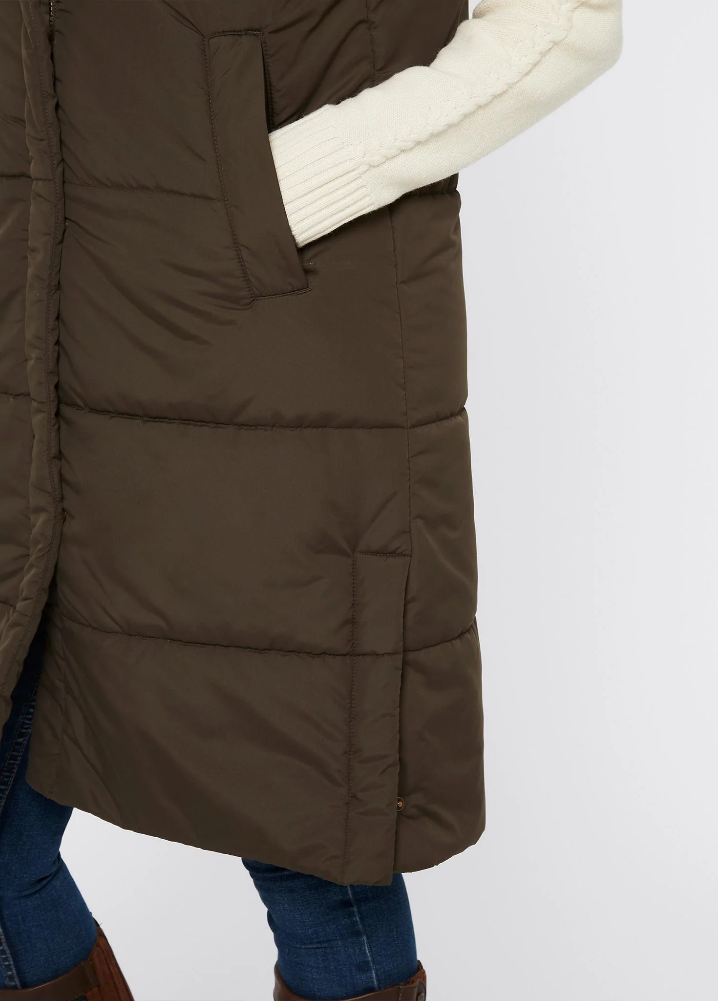 Ryan Women’s Hooded Gilet - Olive - Image 7