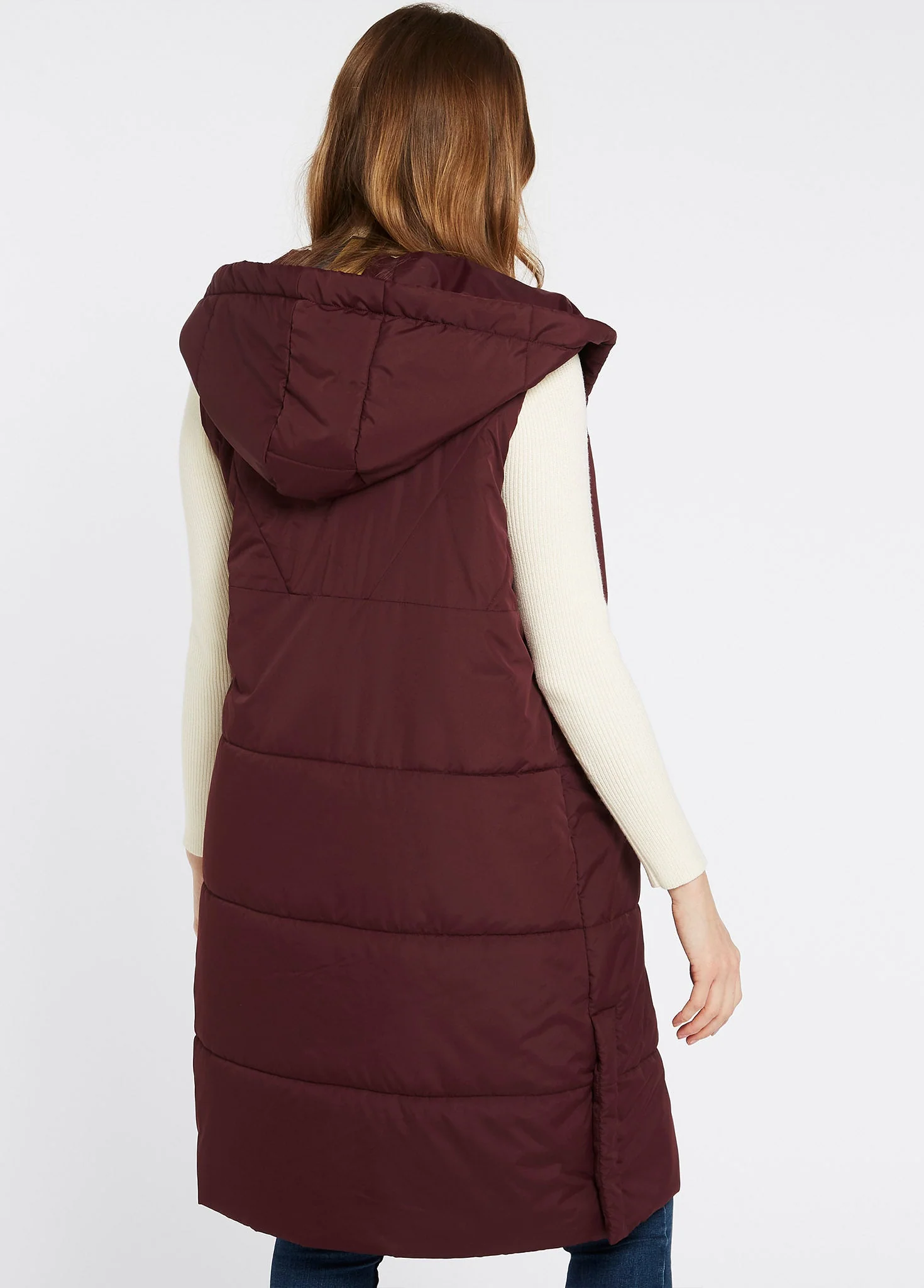 Ryan Women’s Hooded Gilet - Ox Blood - Image 5