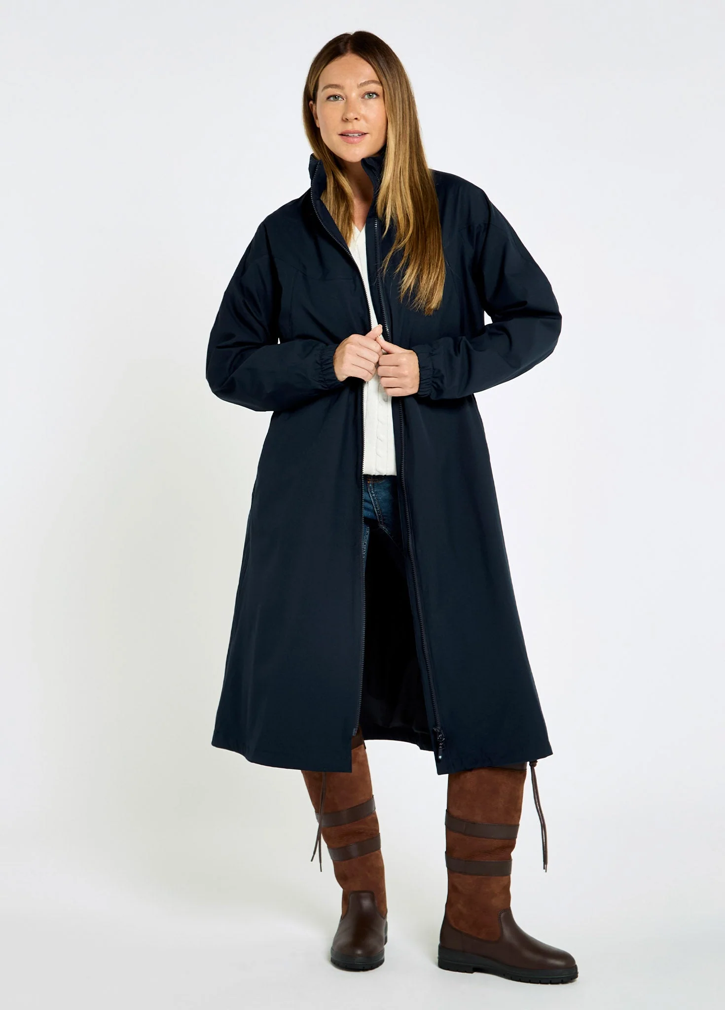 Sandycove Women's Raincoat - Navy - Image 3