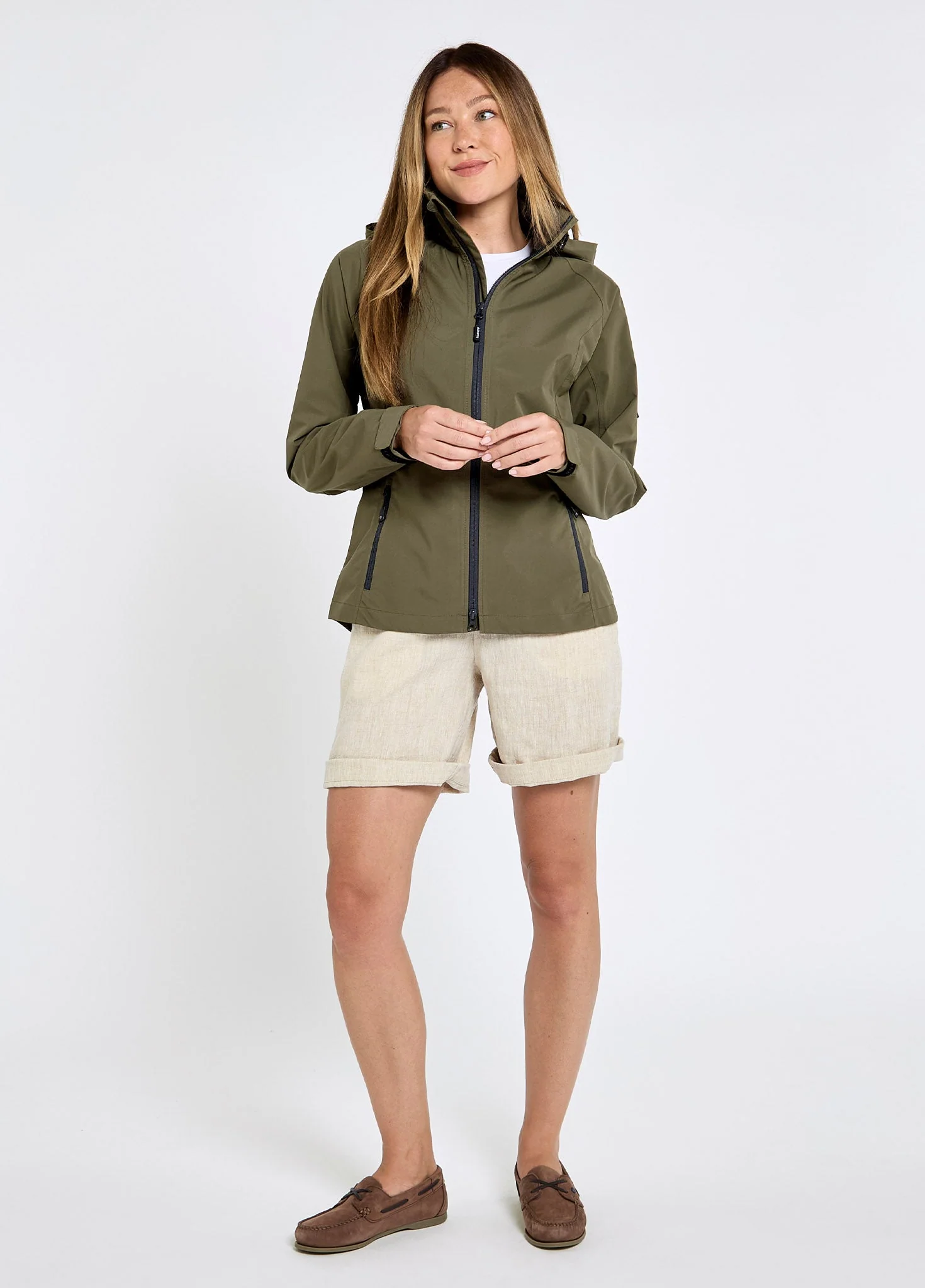Seamills Women's Lightweight Waterproof Jacket - Kelp - Image 2