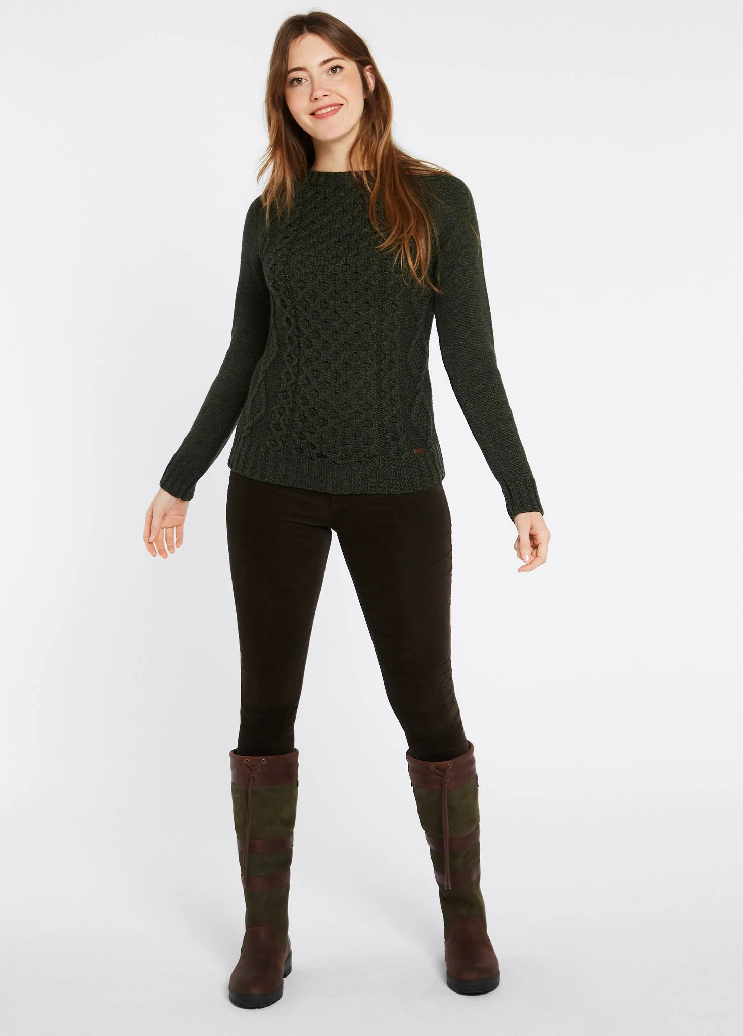 Shanley Women's Merino Sweater - Olive - Image 2