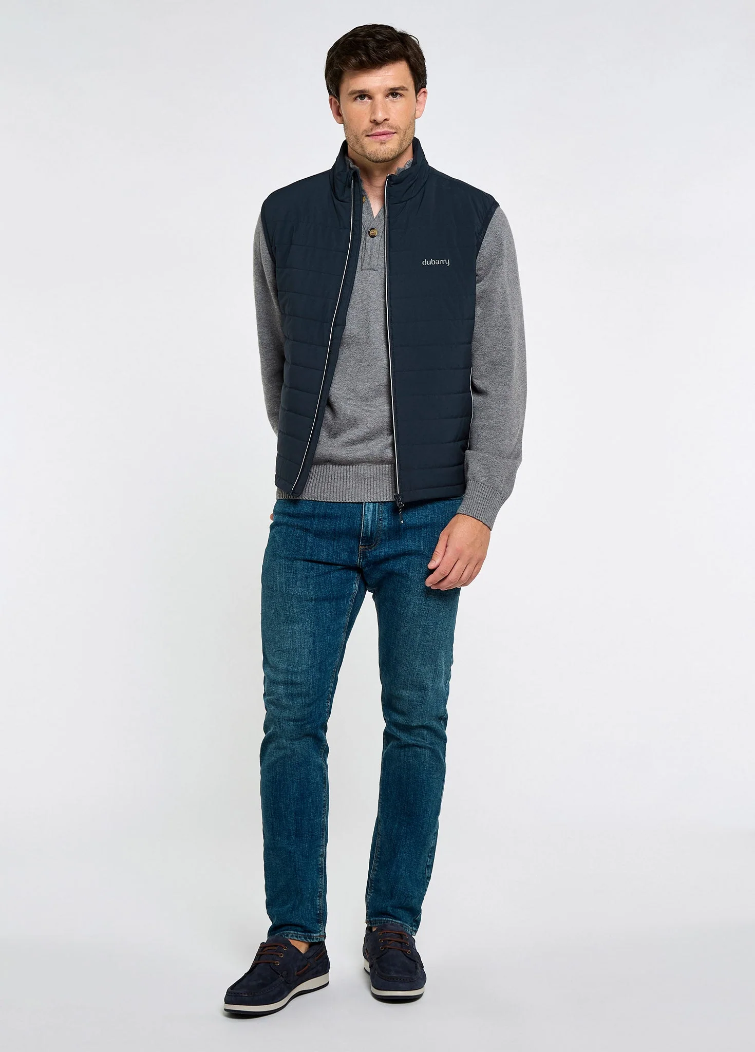 Solent Lightweight men’s hybrid gilet - Navy - Image 2
