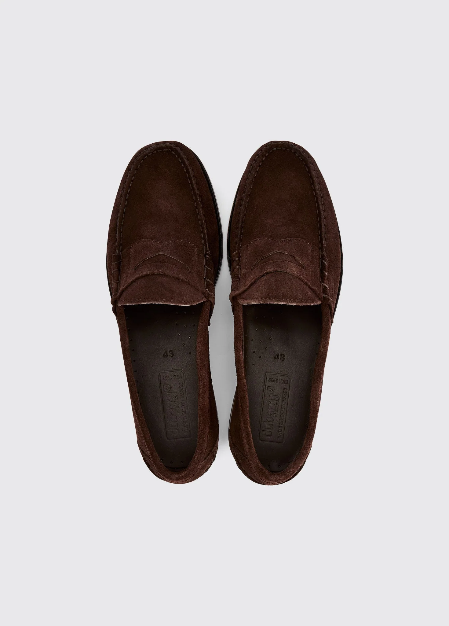 Stanford Men’s Suede Penny Loafer - Cigar - Image 5