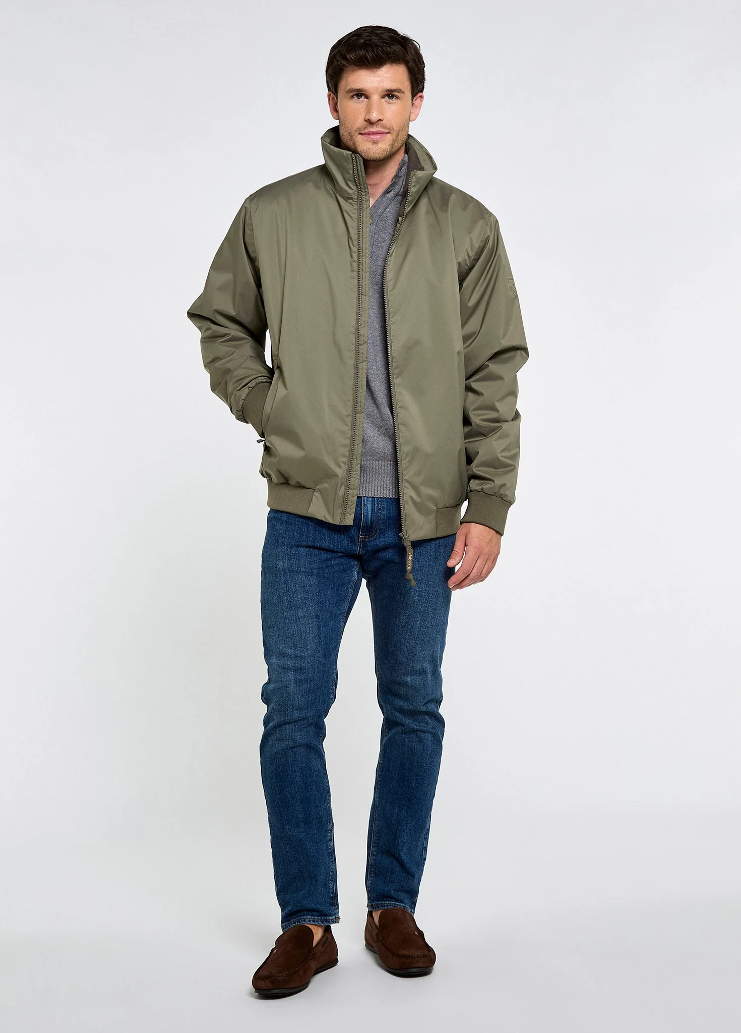 Starboard Men’s Waterproof Blouson Jacket- Kelp - Image 2
