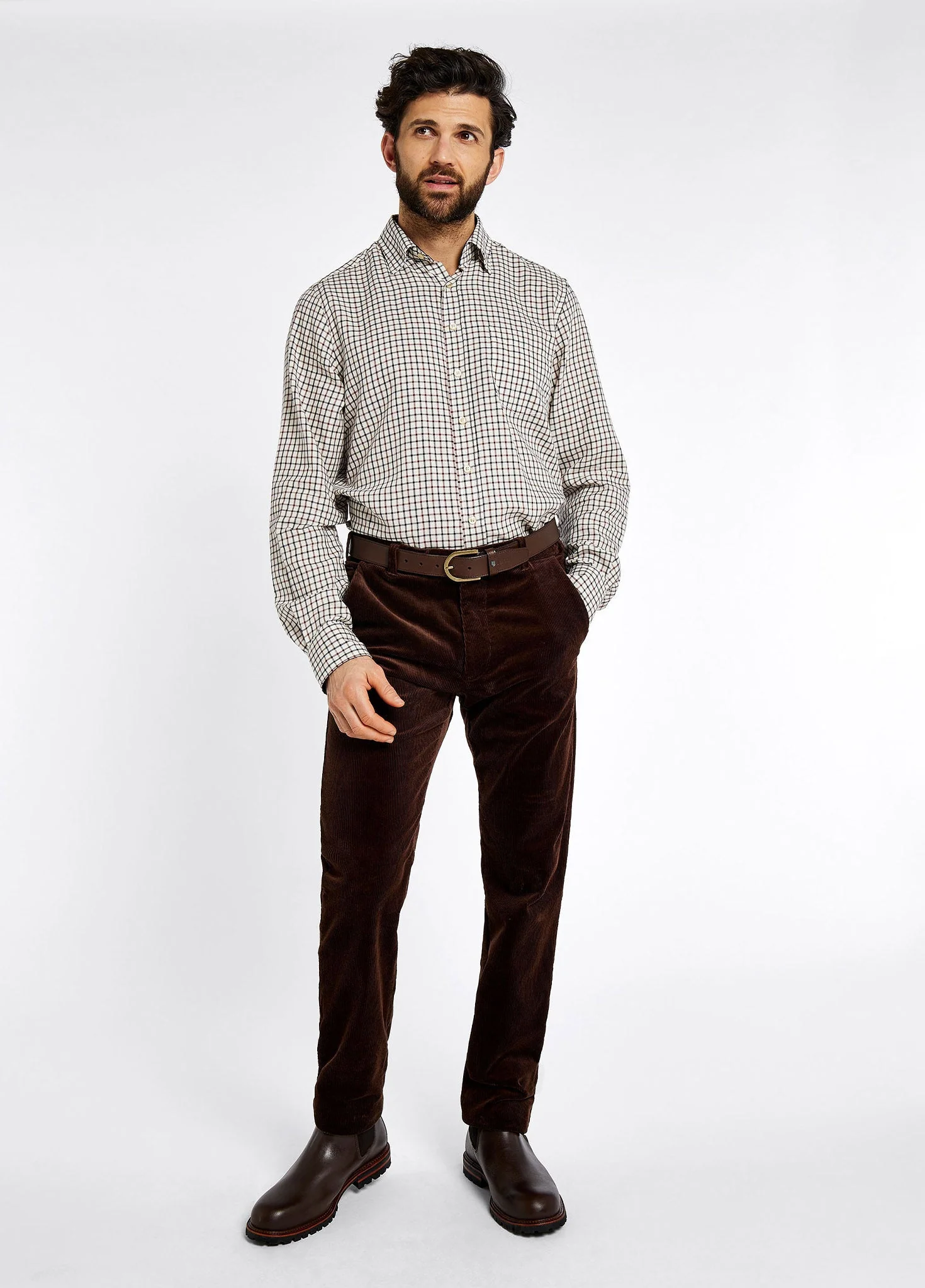 Stride Men's Corduroy Trousers - Brown - Image 2