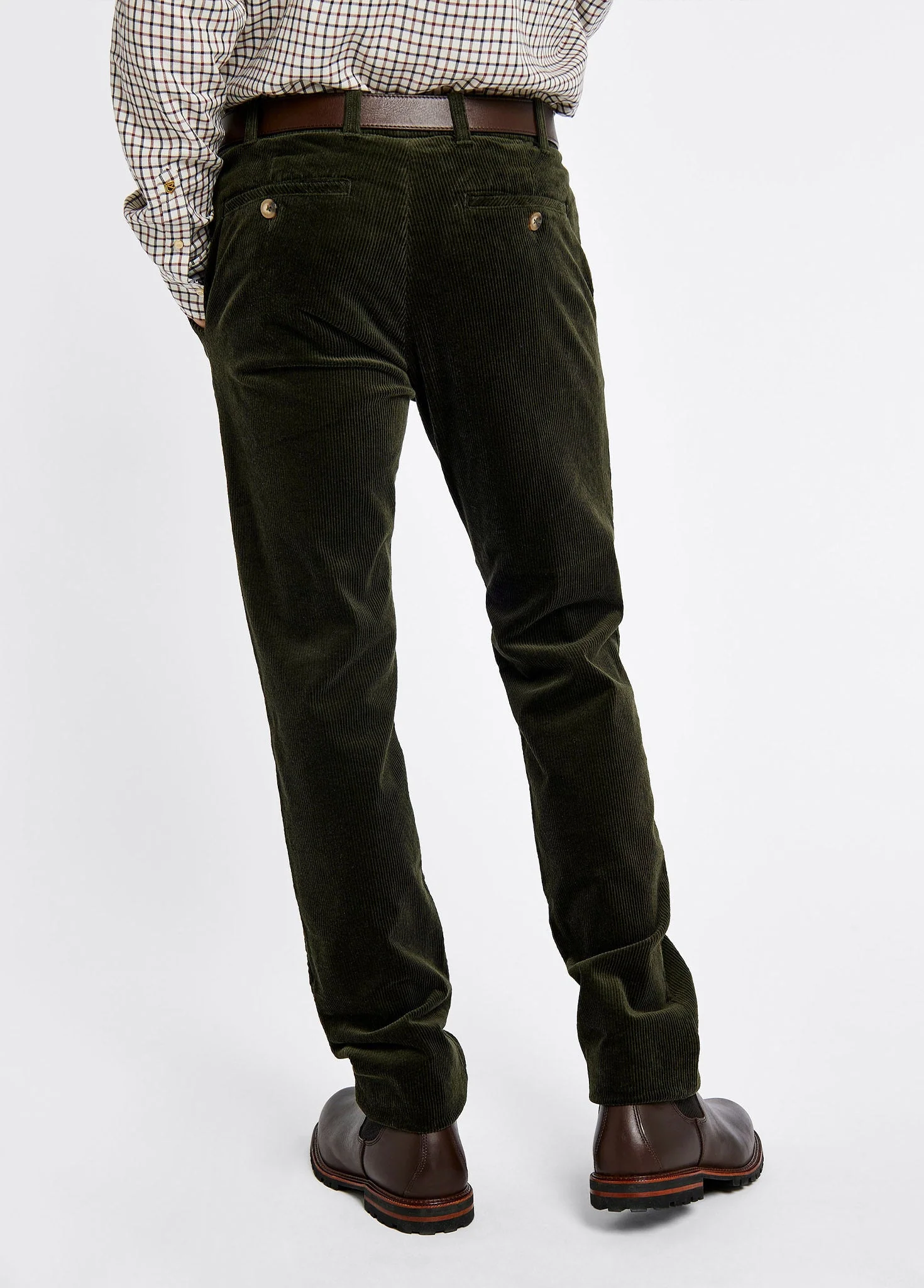 Stride Men's Corduroy Trousers - Olive - Image 5