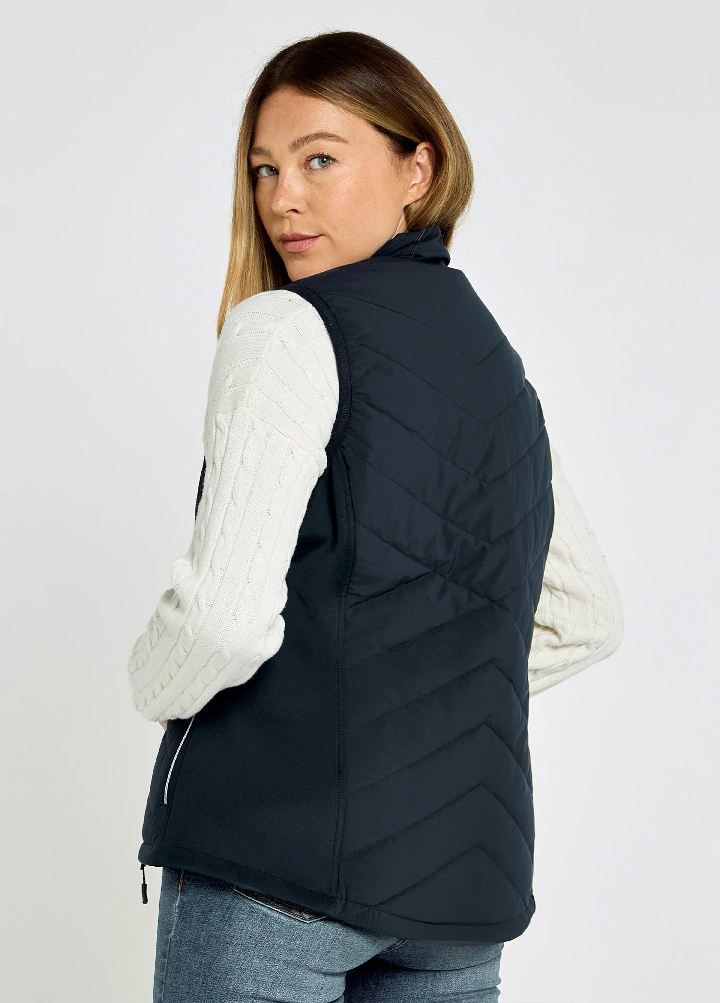Sunway Women's Hybrid Gilet - Navy - Image 4