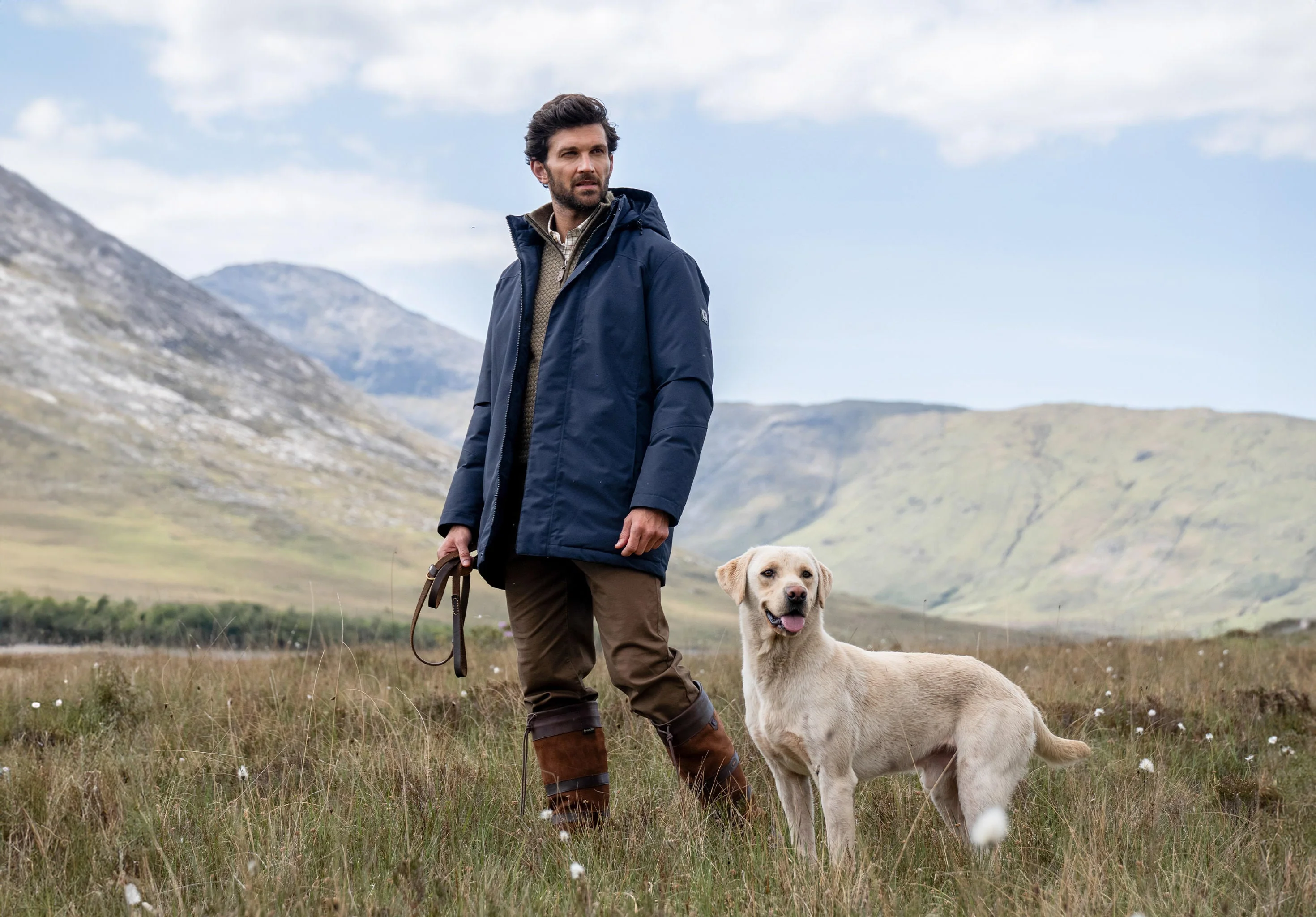 Swiftsheath Men’s waterproof, hooded down parka - navy - Image 3