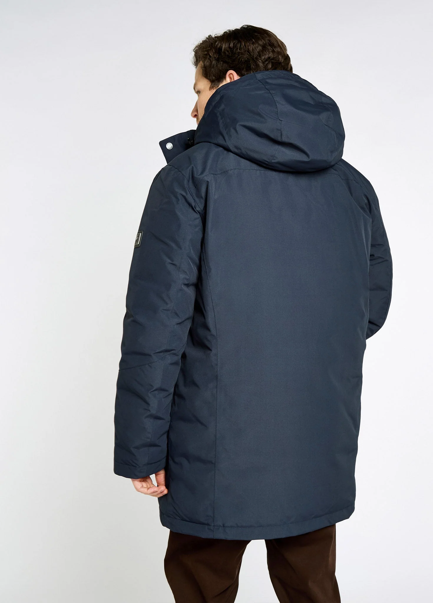 Swiftsheath Men’s waterproof, hooded down parka - navy - Image 5