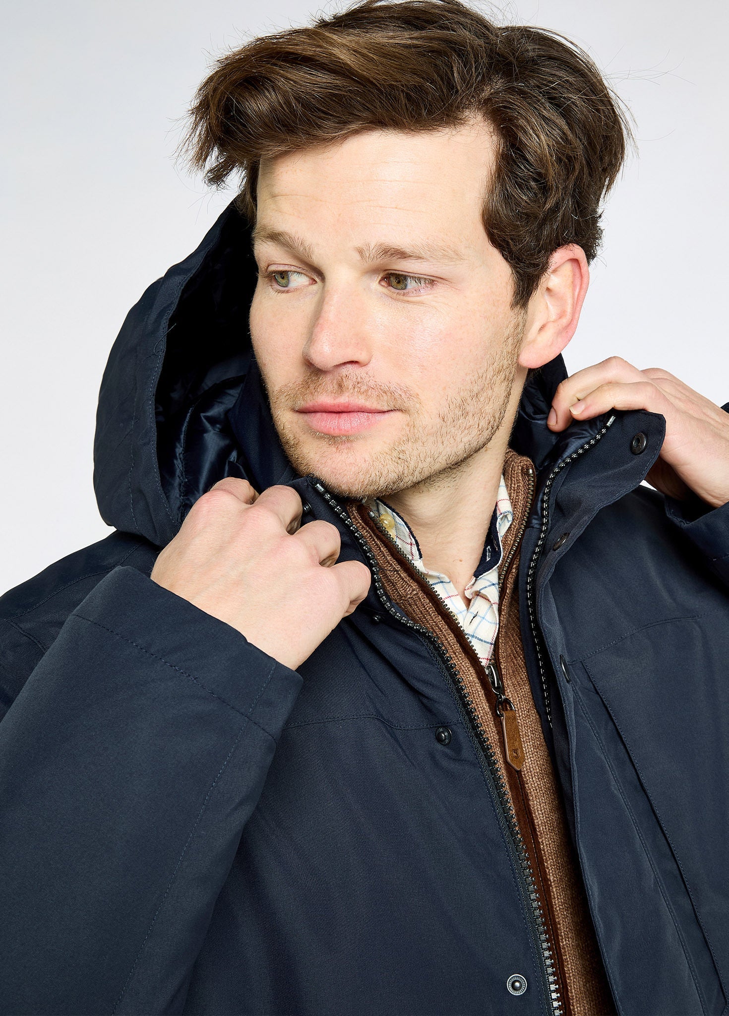 Swiftsheath Men’s waterproof, hooded down parka - navy - Image 6