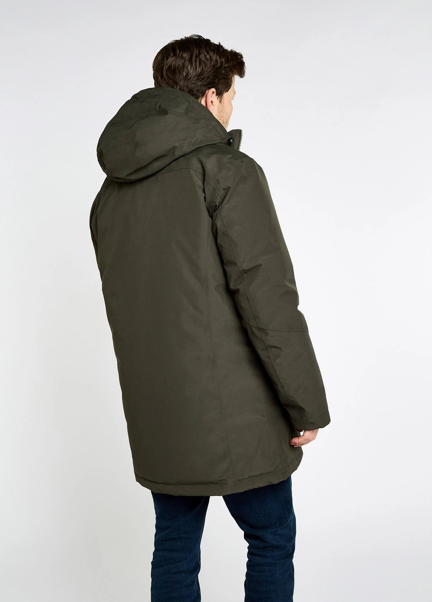 Swiftsheath Men’s waterproof, hooded down parka - Olive - Image 4
