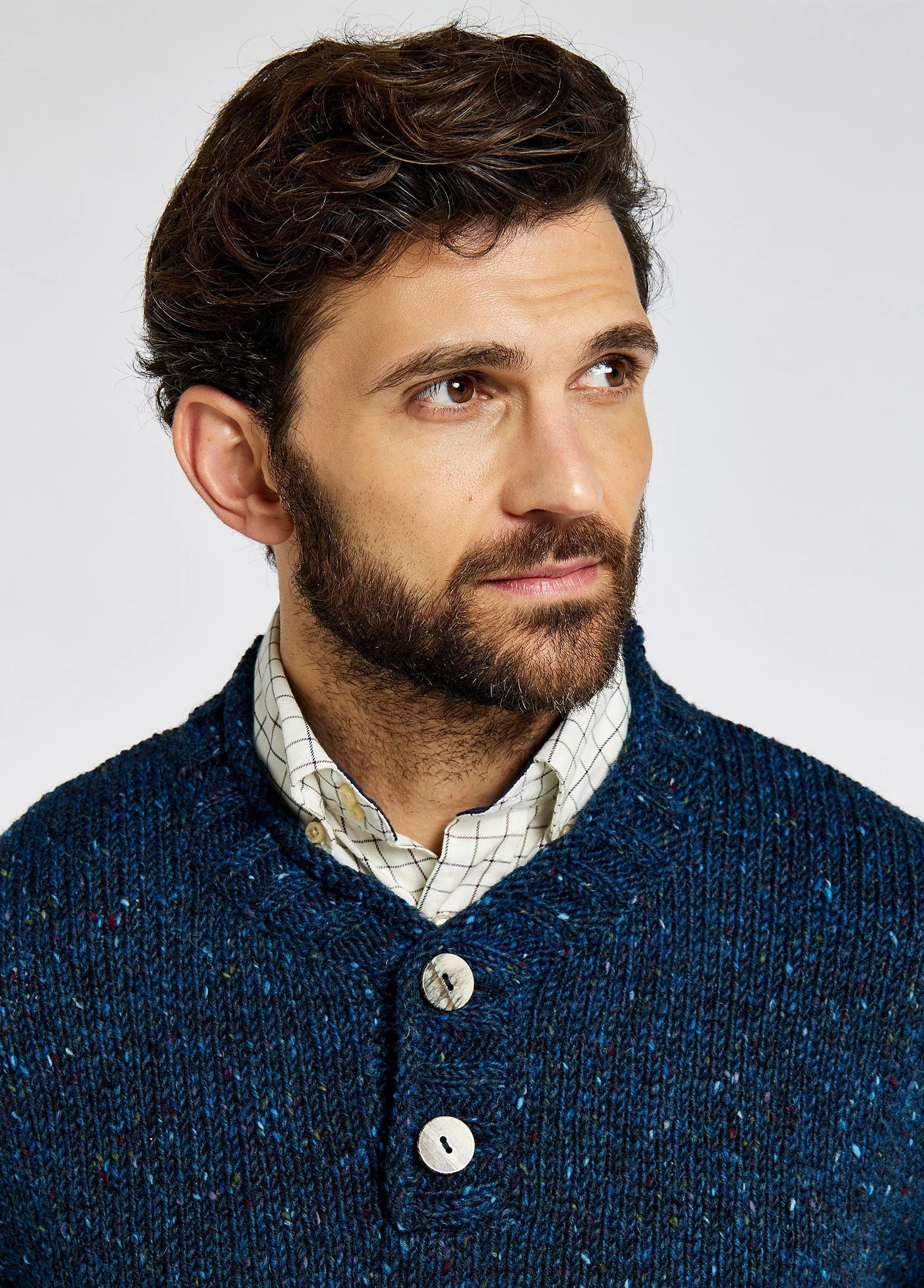 Taylor Irish Sweater - Navy - Image 4