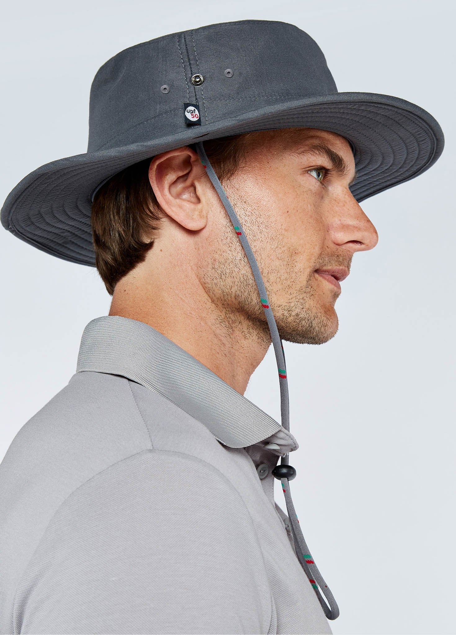 Genoa Brimmed Sun Hat - Graphite - Image 4