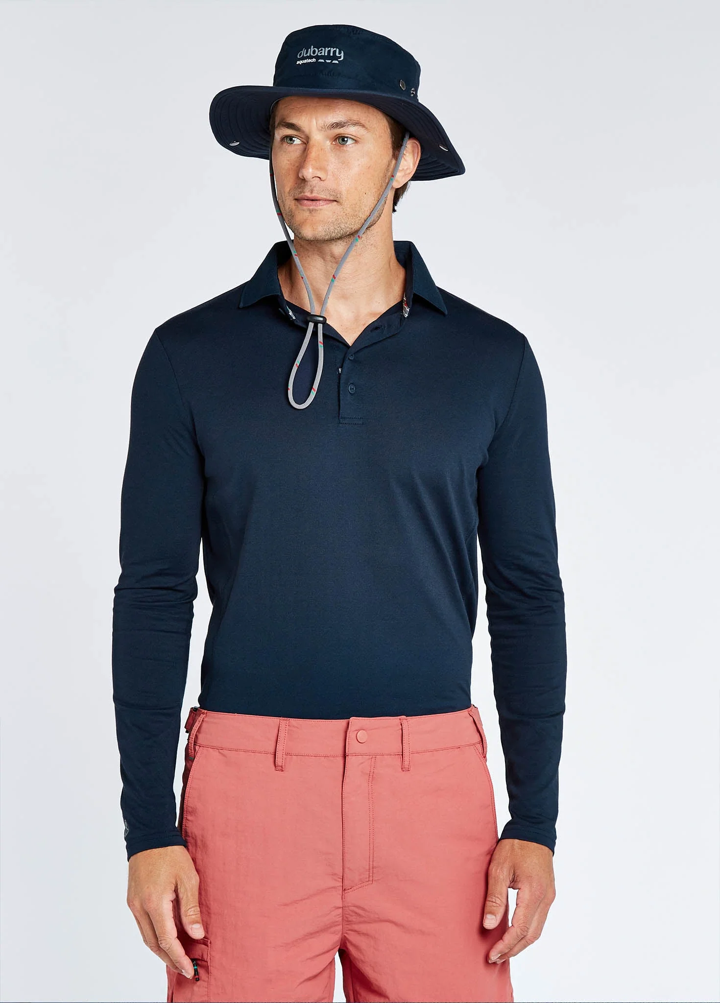 Genoa Brimmed Sun Hat - Navy - Image 2