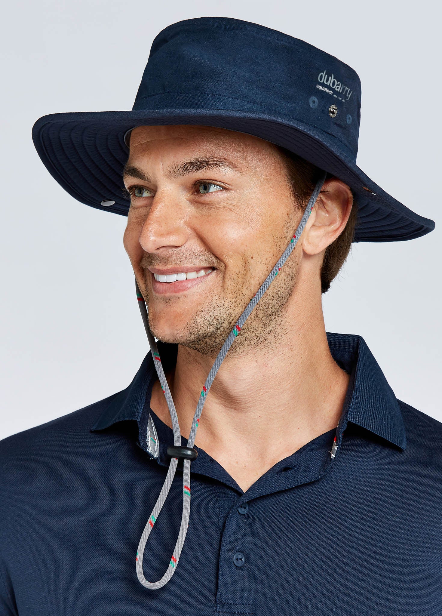 Genoa Brimmed Sun Hat - Navy - Image 3