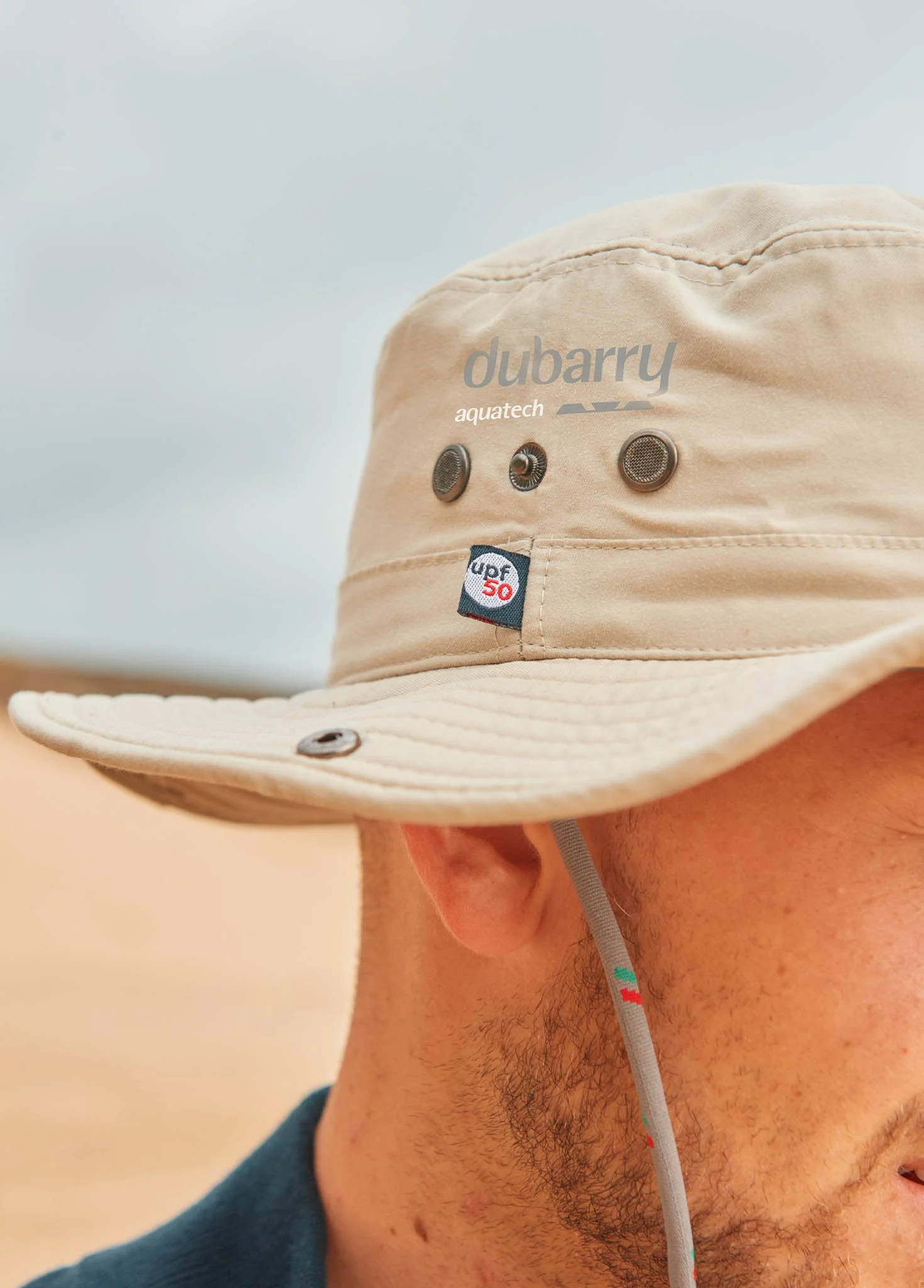 Genoa Brimmed Sun Hat - Stone - Image 3