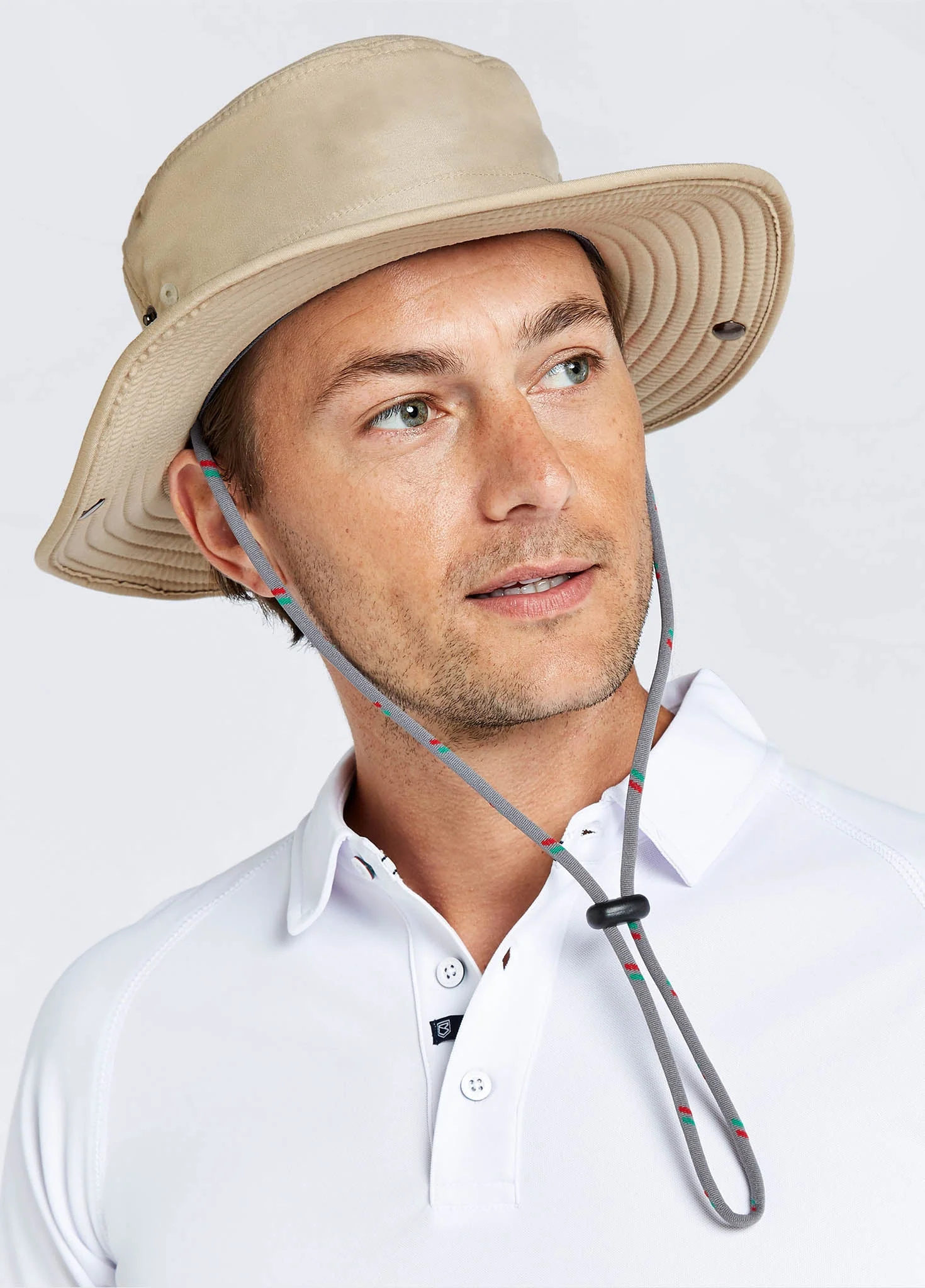 Genoa Brimmed Sun Hat - Stone - Image 4
