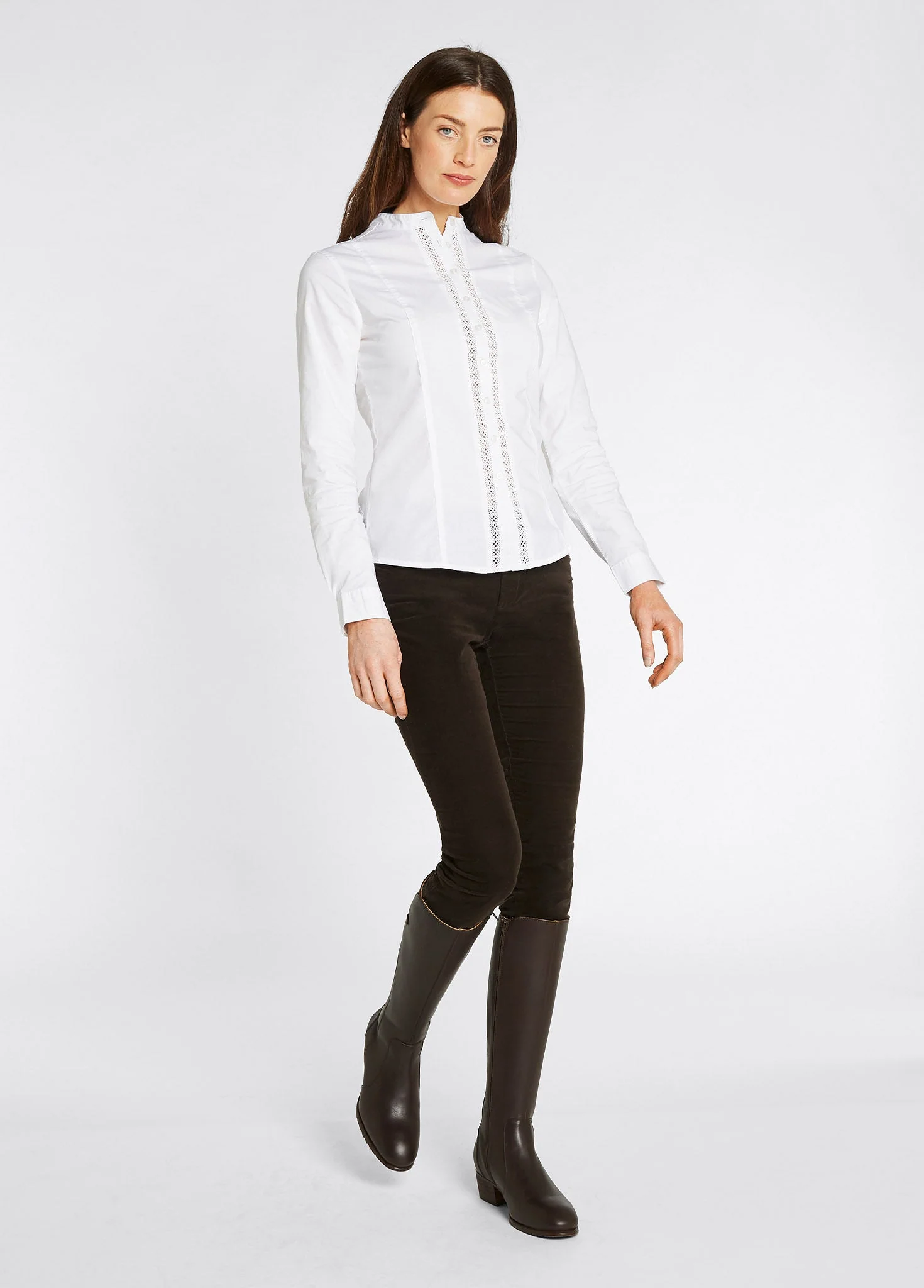 Waterlily Ladies Shirt - White - Image 2