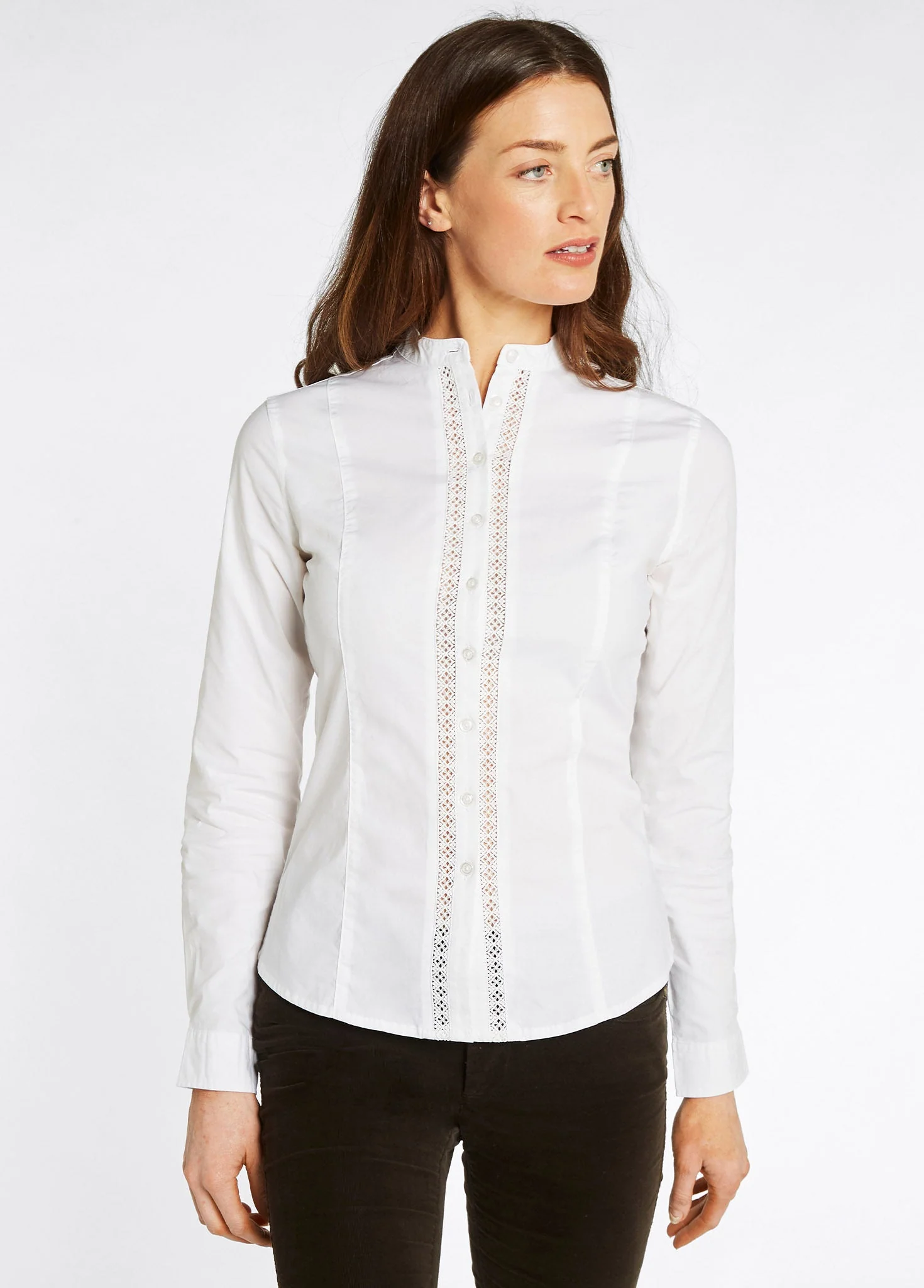 Waterlily Ladies Shirt - White - Image 4