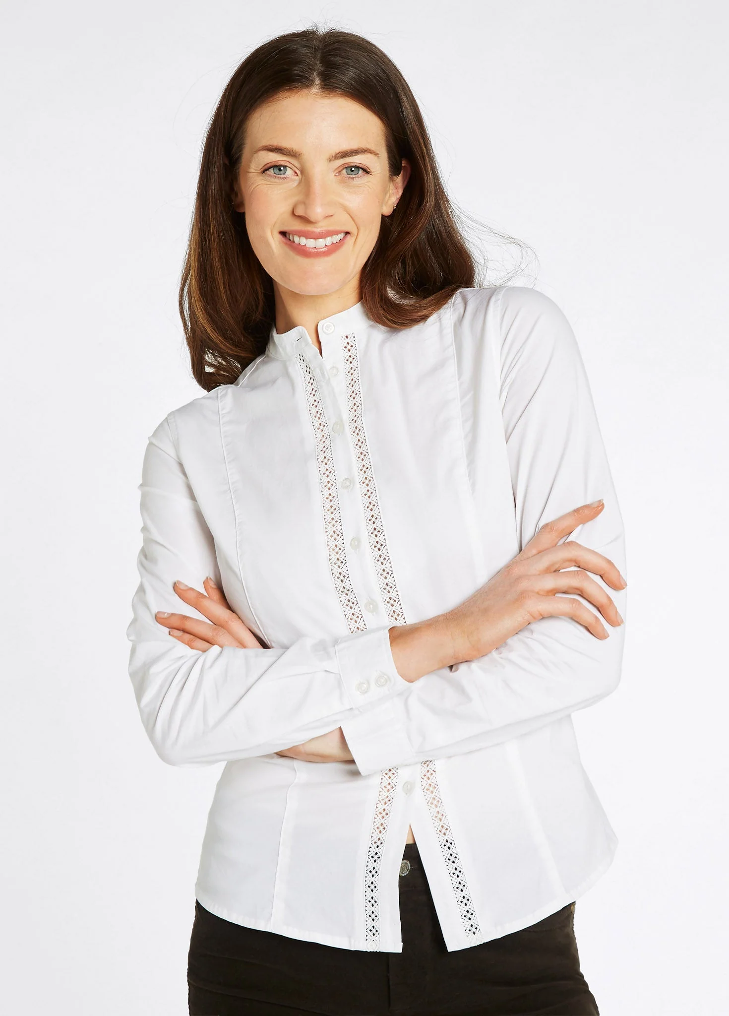 Waterlily Ladies Shirt - White - Image 5