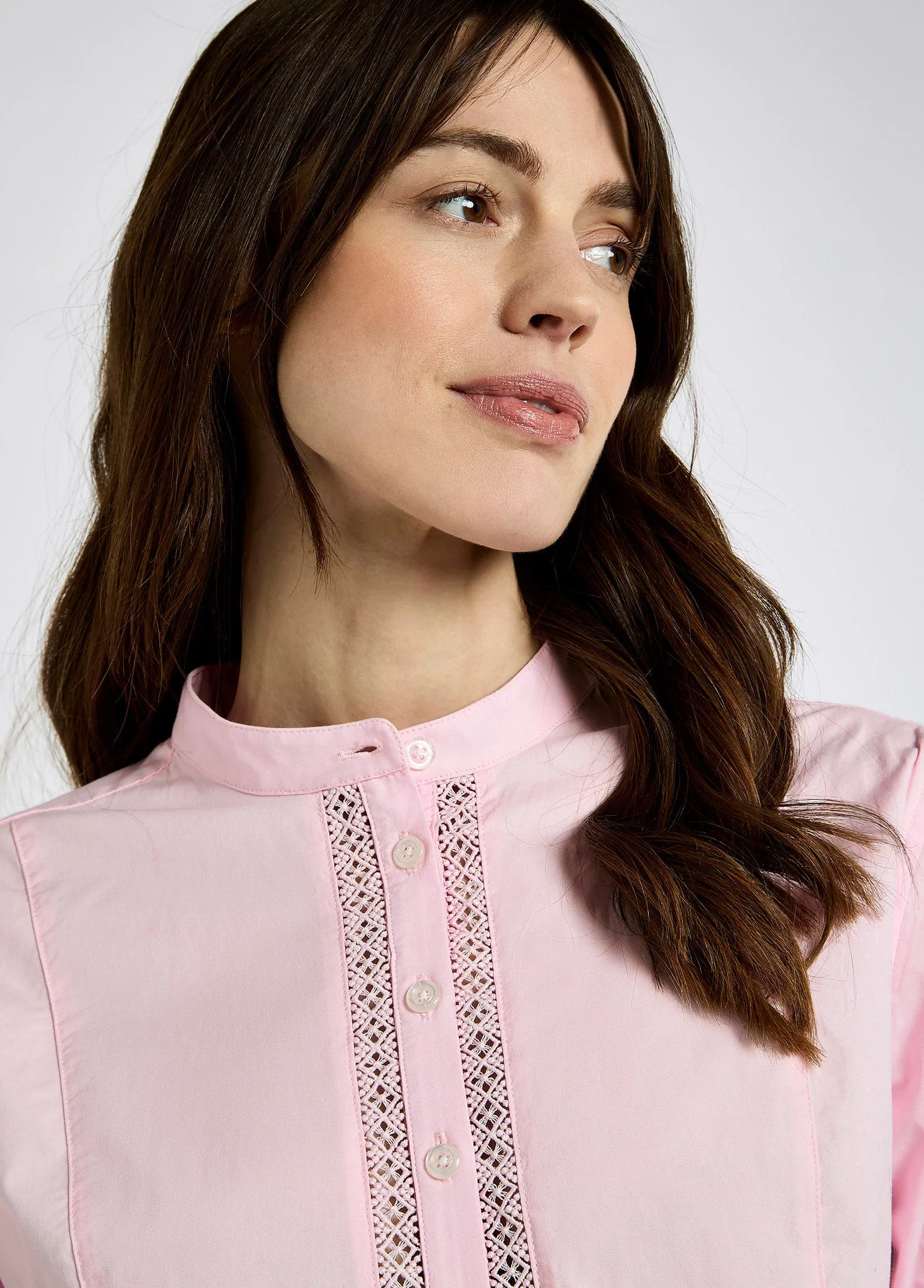 Waterlily Shirt - Pale Pink - Image 4